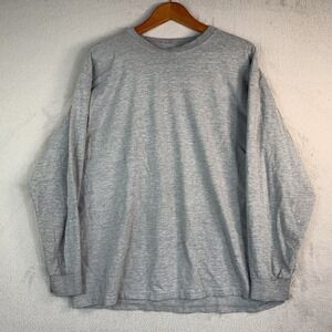 Vintage Pluma Shirt Mens Large Gray Long Sleeve Heavyweight Cotton Blend 2000s